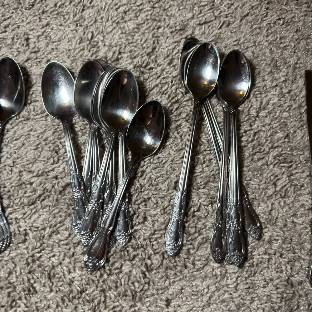 Oneida Flatware Set 57 Pc Silver Vintage Silverplate Silverware Replacements Lot